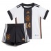 Tyskland Jamal Musiala #14 Replika Babykläder Hemma matchkläder barn VM 2022 Korta ärmar (+ Korta byxor)